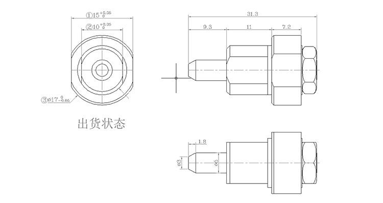 儀器轉軸結構圖